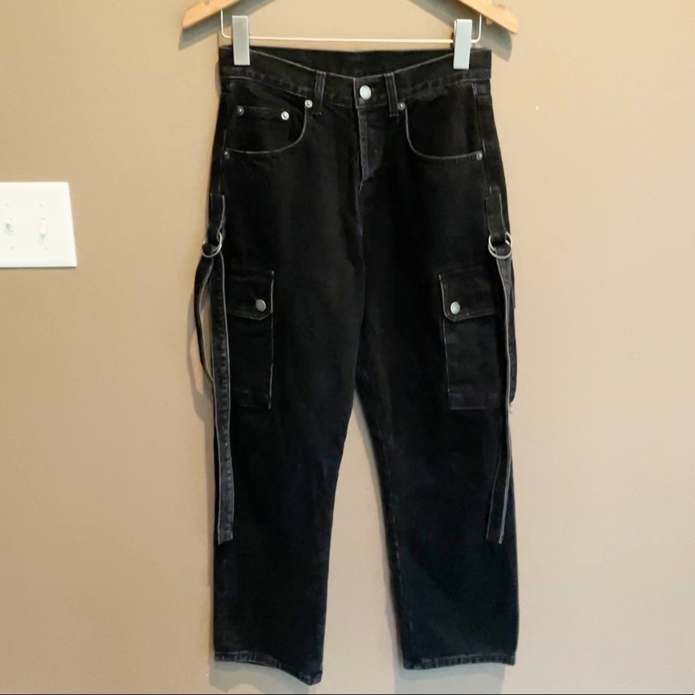 Carmar‎ Haedus Super Baggy Cargo Jeans Black 24